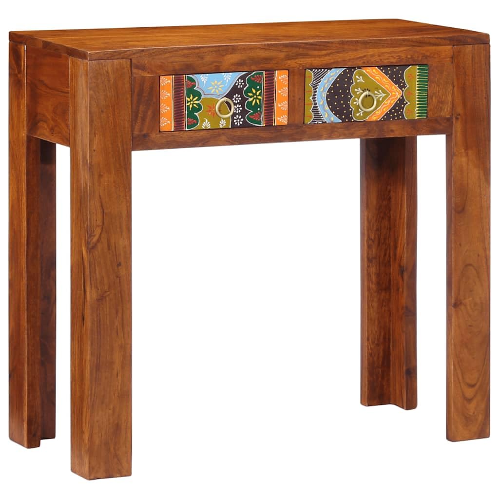 vidaXL Konsolentisch 80x35x75 cm Akazie Flurtisch 80 cm Holz