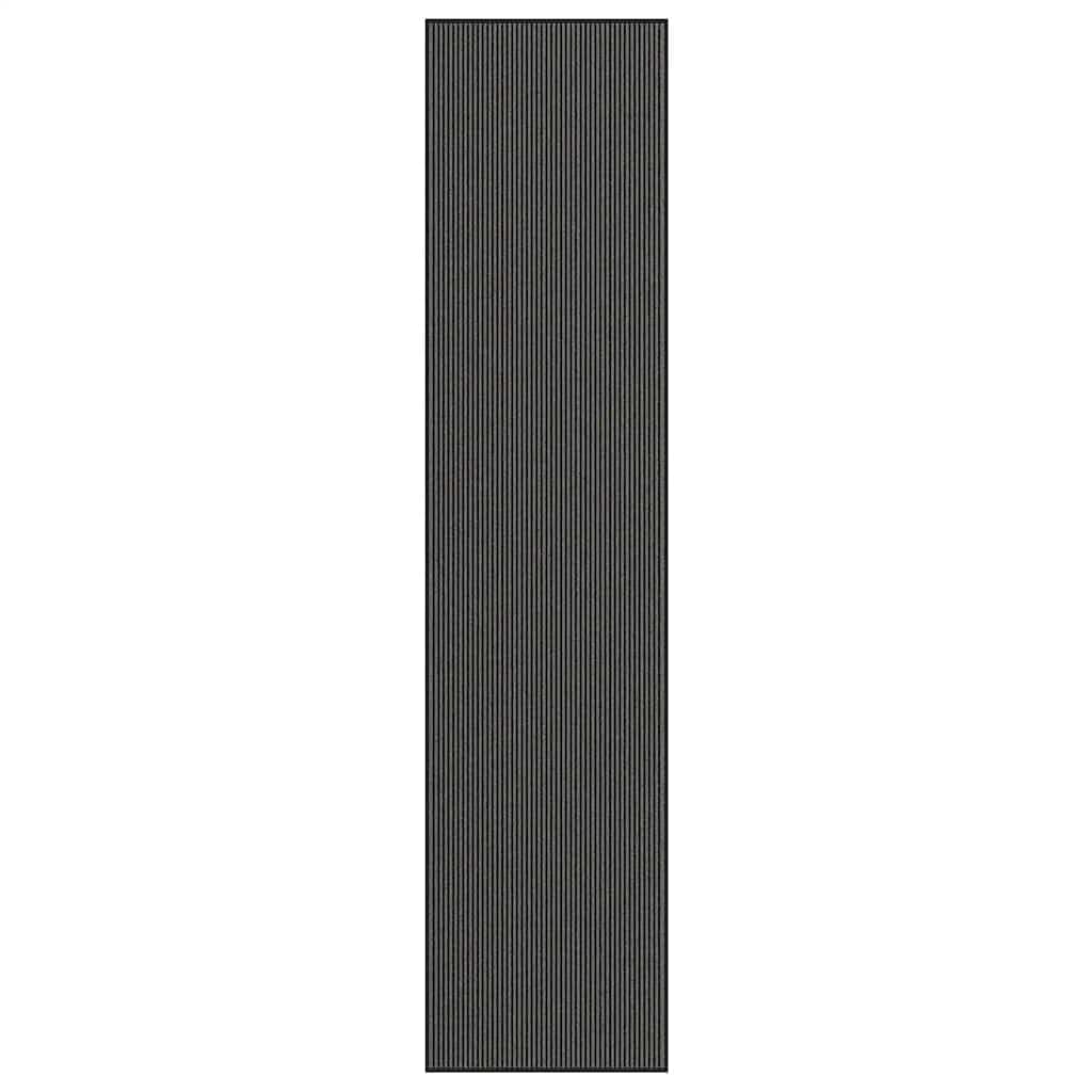 vidaXL Fußmatte 60x90 cm Polypropylen schwarz rechteckig