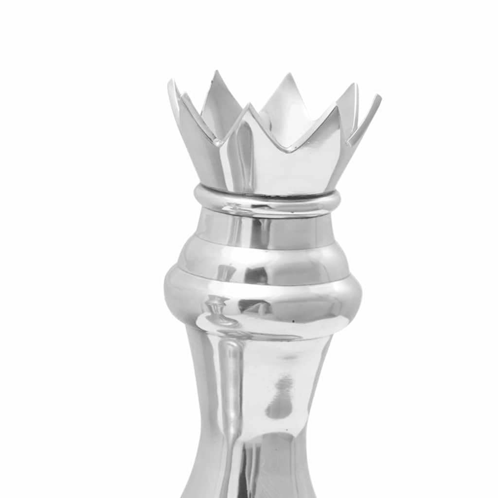 vidaXL Skulpturen 2 Stk. Silber Aluminium Dekofiguren 42 cm