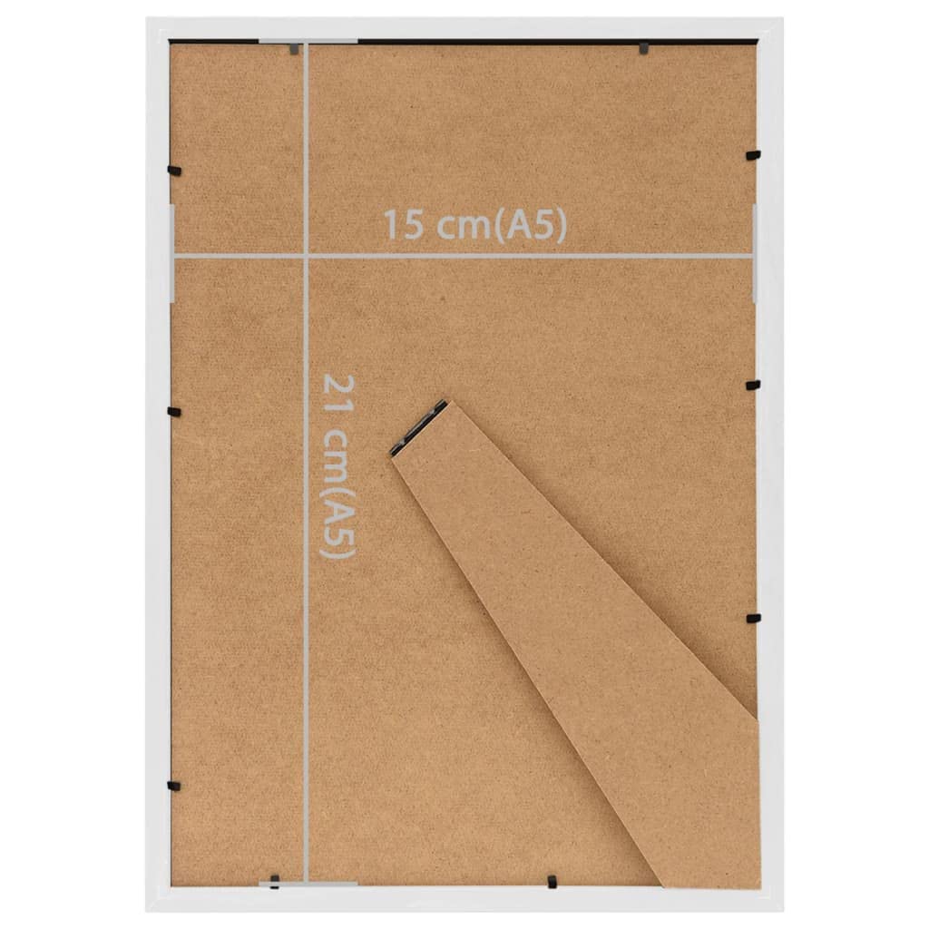 vidaXL Heim & Garten Bilderrahmen 3er-Set weiß 15x21 cm MDF