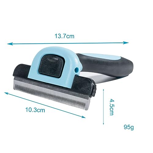 Intirilife Hundebürste Tierhaarbürste Unterfell 13,7 cm Langhaar Kurzhaar