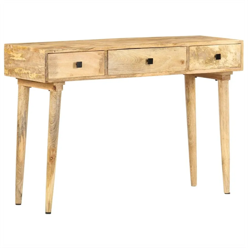 vidaXL Konsolentisch Mangoholz 115x35x76 cm mit Schubladen