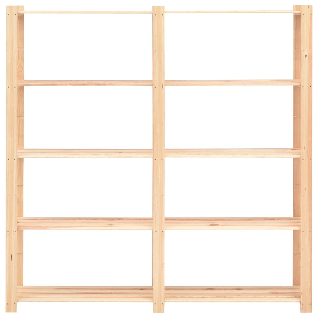 vidaXL Lagerregal Kiefer Massiv 5 Böden 170x38x170cm 500kg