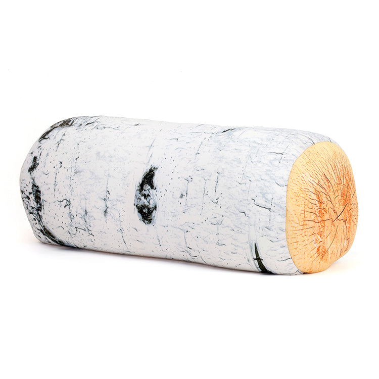 Kikkerland Birch Log Head Rest Kissen Baumstamm Mikroperlen