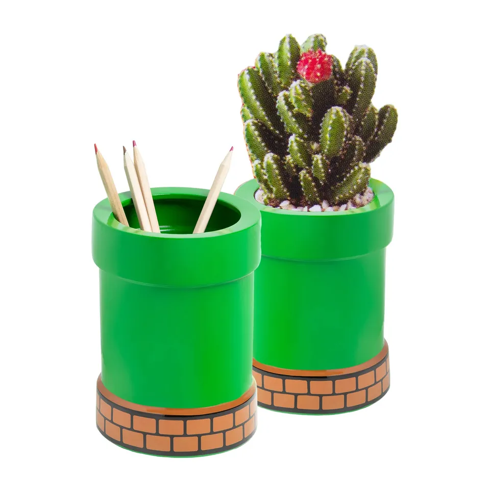 Paladone Super Mario Warp Pipe Blumentopf 15 cm Keramik grün