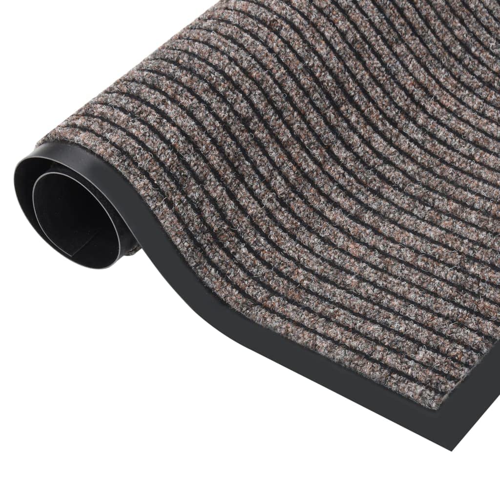 vidaXL Fußmatte Beige Gestreift Türmatte 40x60 cm