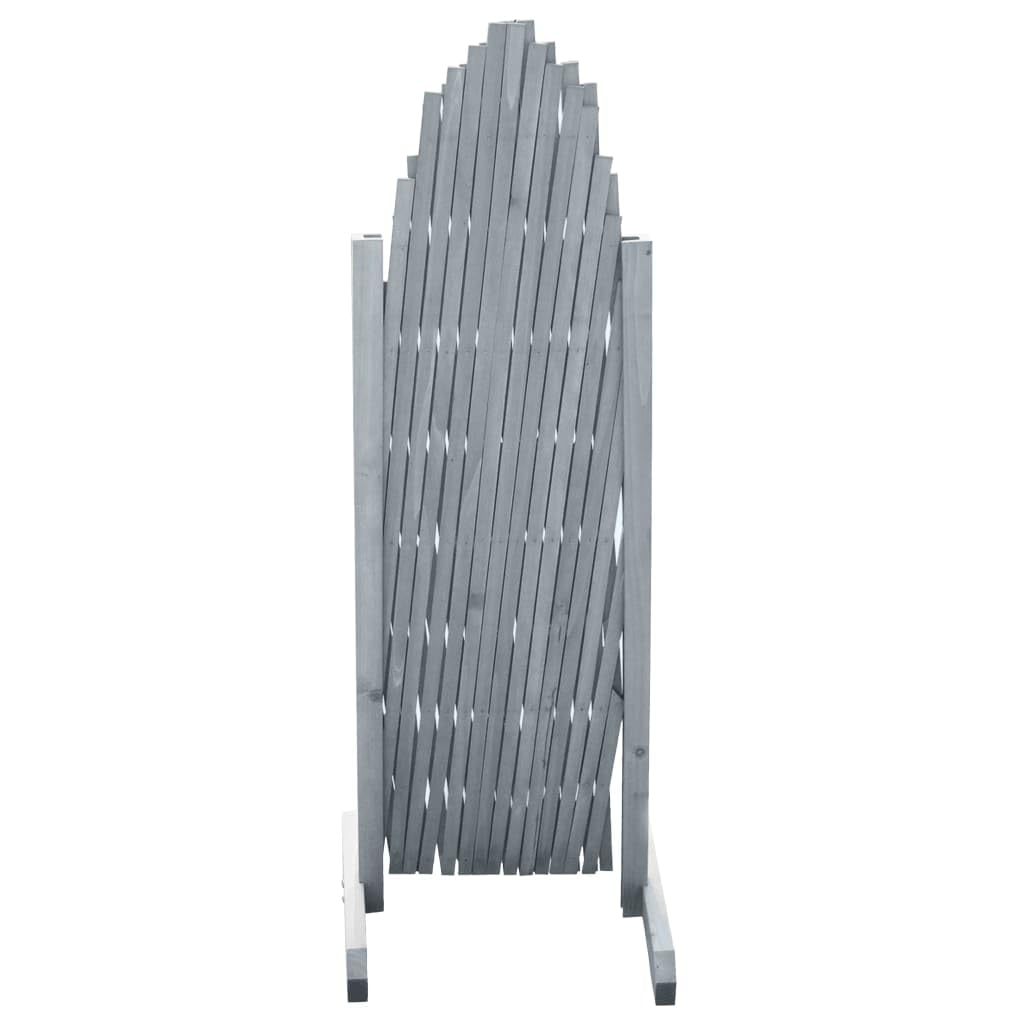 vidaXL Rankgitter Tannenholz 180x100 cm Grau ausziehbar