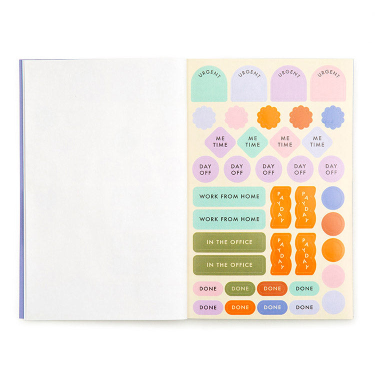 Kikkerland Inkerie Planner Sticker Kalenderaufkleber 450 Stück bunt