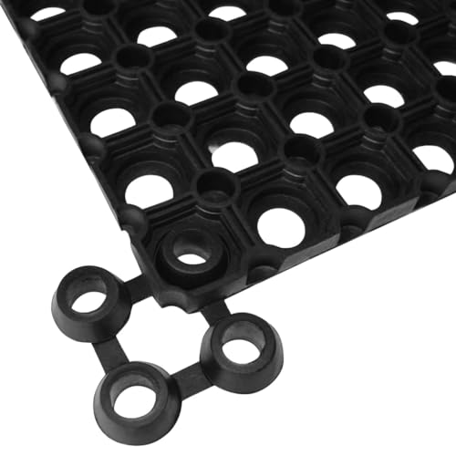 vidaXL Verbinder für Ringgummimatten Schwarz 10 Stk Gummi
