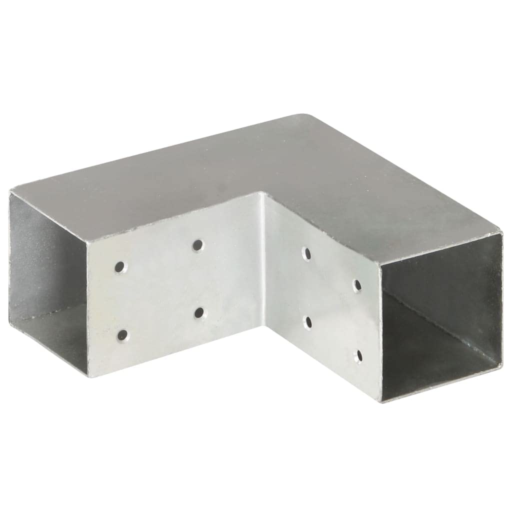 vidaXL Pfostenverbinder L-Form 71x71 mm verzinkt Metall