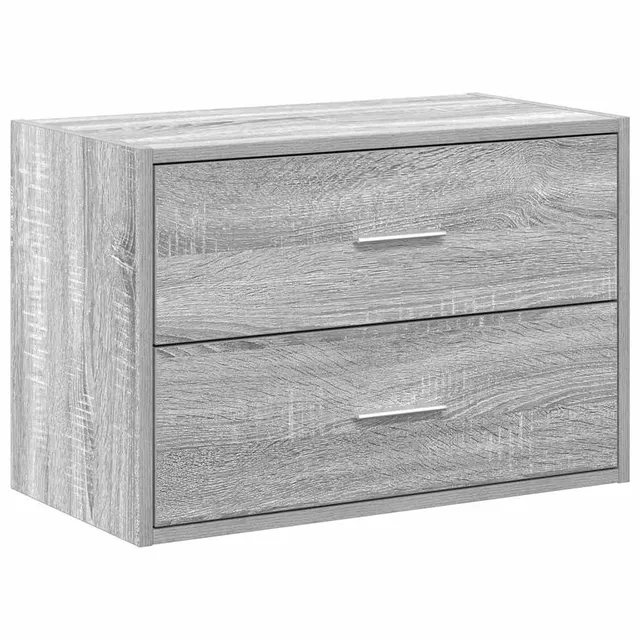 vidaXL Schrank 2 Schubladen Kommode Grau Sonoma 60x31x40