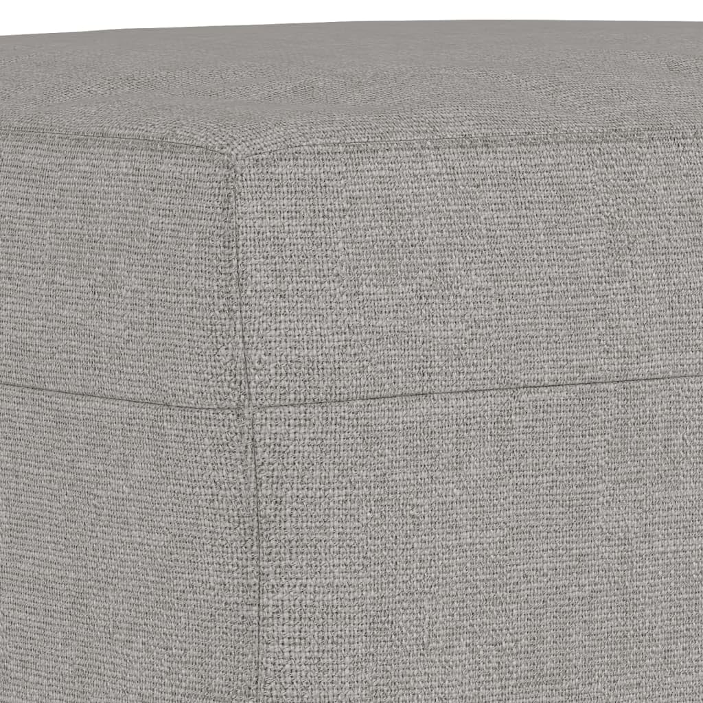 vidaXL Sitzbank Hellgrau 70x35x41 cm Polsterbank Stoff