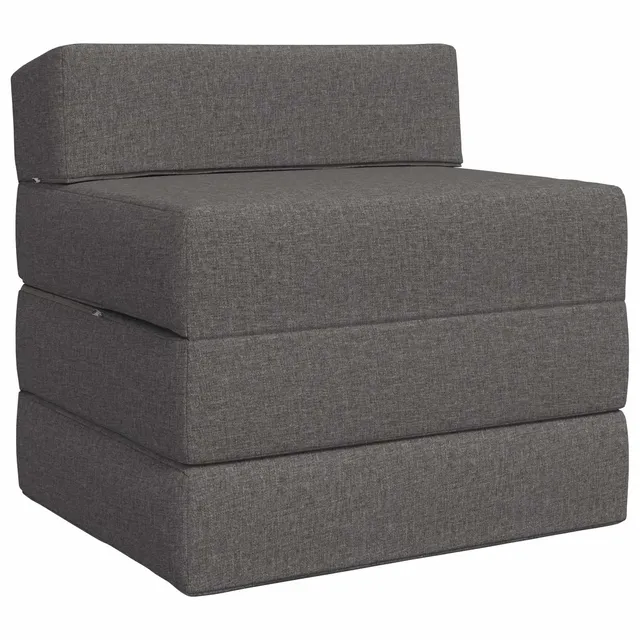 vidaXL Möbel Schlafsofa Klappbar Hellgrau 70 cm Stoff Polyester