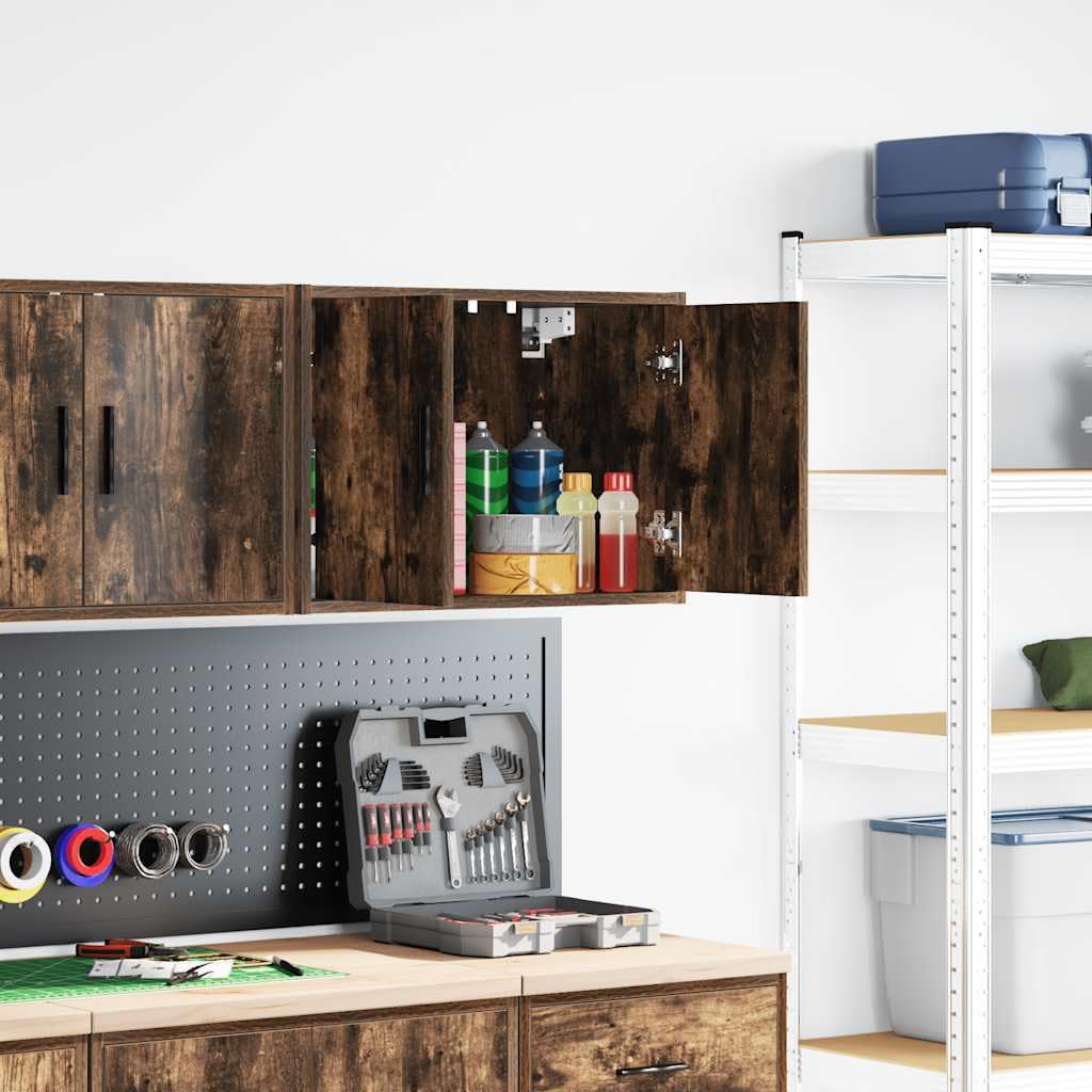 vidaXL Wandschrank Räuchereiche 40x30x41cm Holzwerkstoff