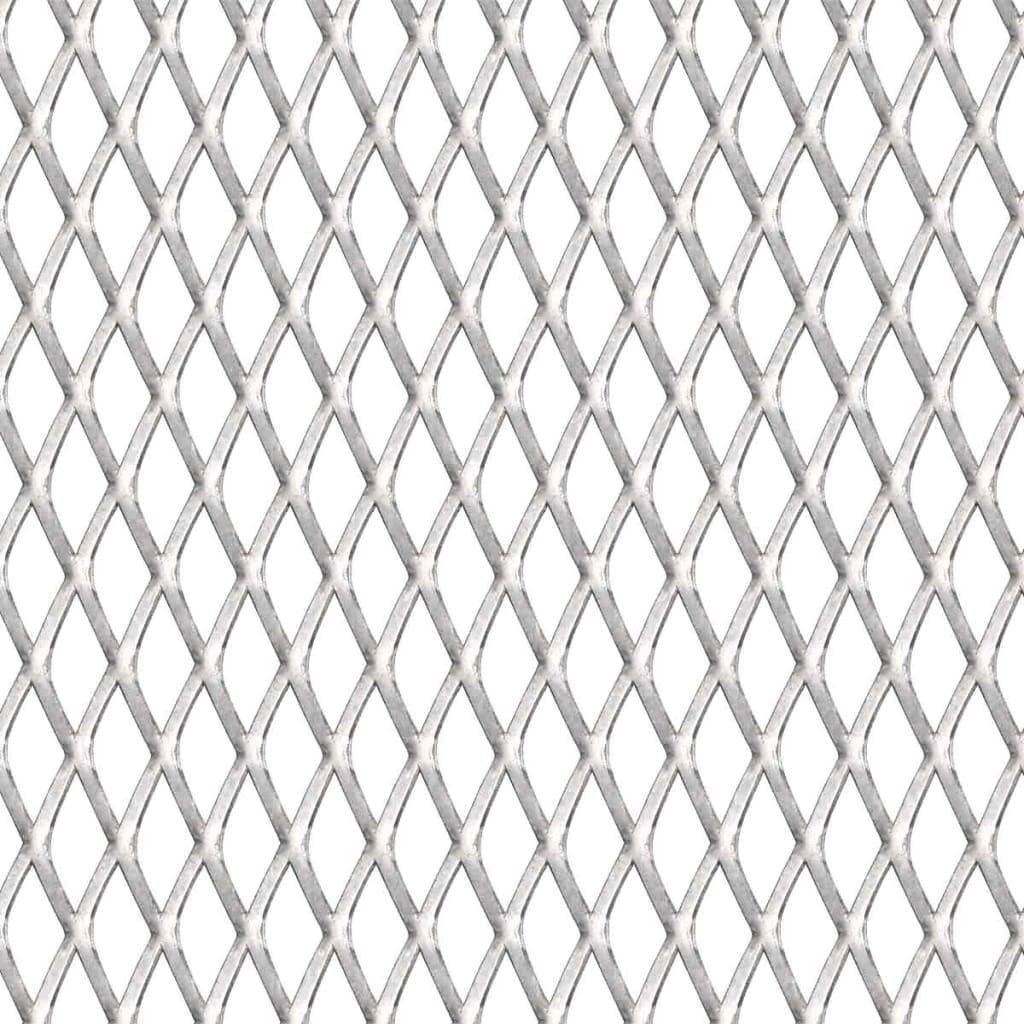 vidaXL Streckmetall Gittermatte Edelstahl 100x85 cm 45x20x4 mm