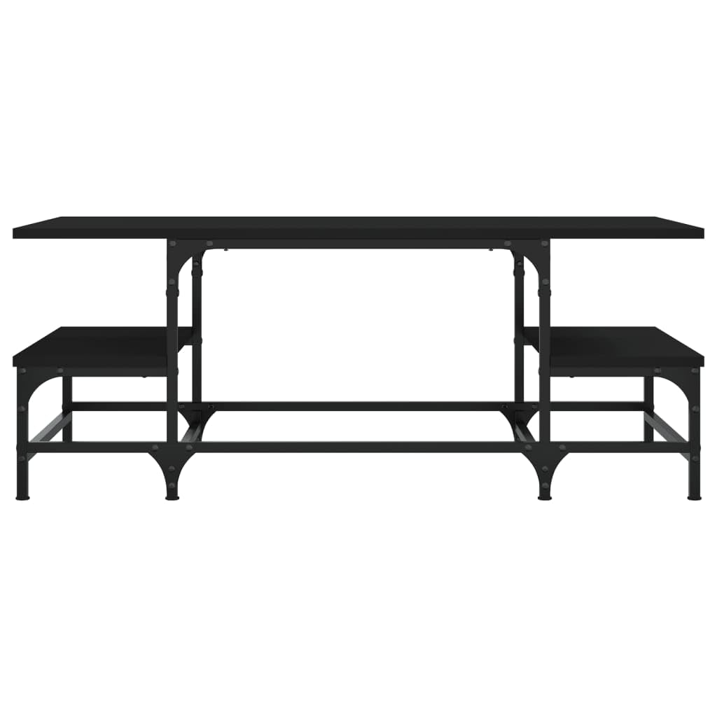 vidaXL Möbel Couchtisch Schwarz 100x50,5x40 cm Holz