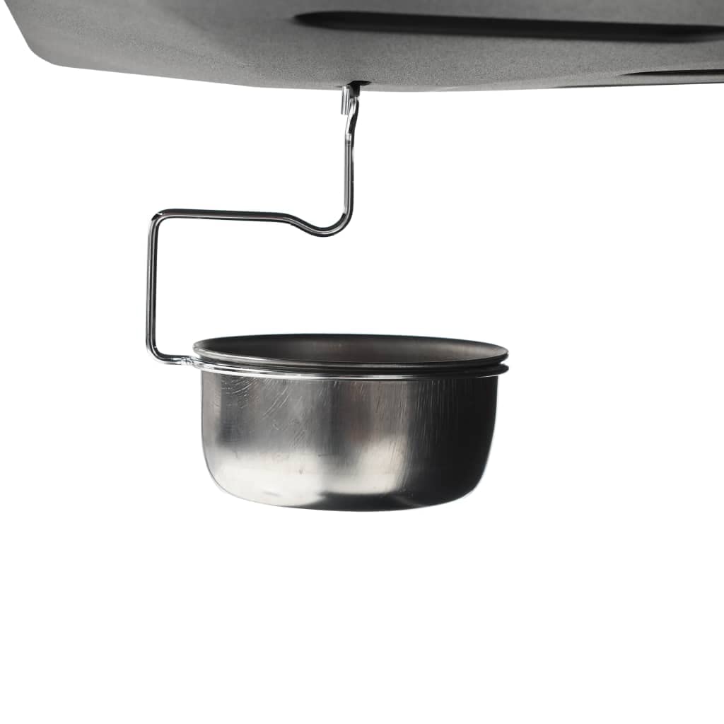 vidaXL Gasgrill 6 Flammen Stahl schwarz mit Thermometer