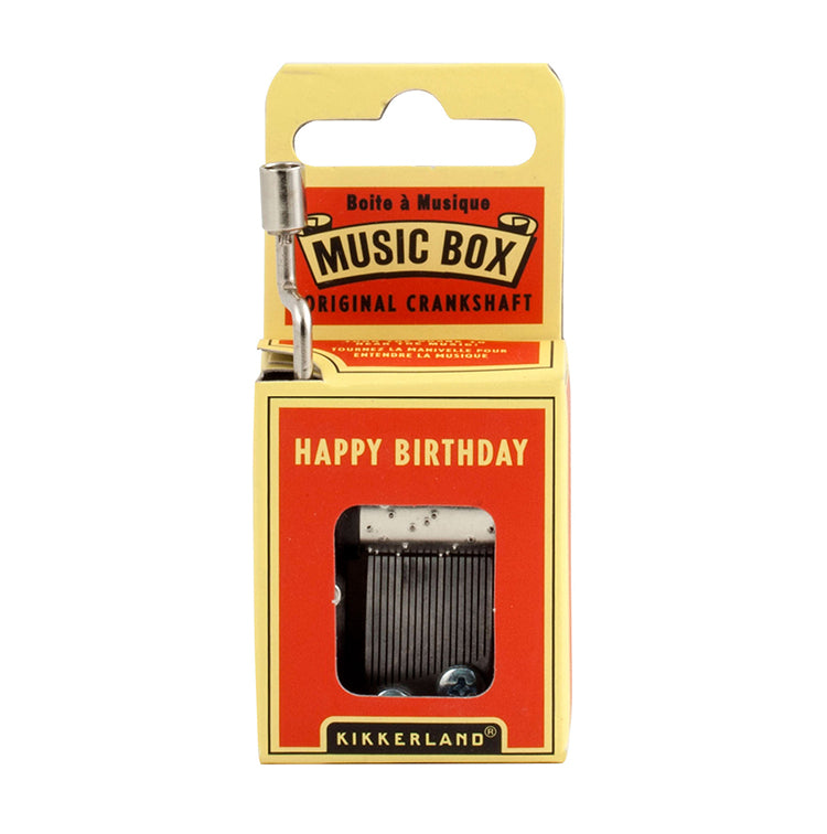 Kikkerland Play Happy Birthday Music Box Spieluhr Kurbel