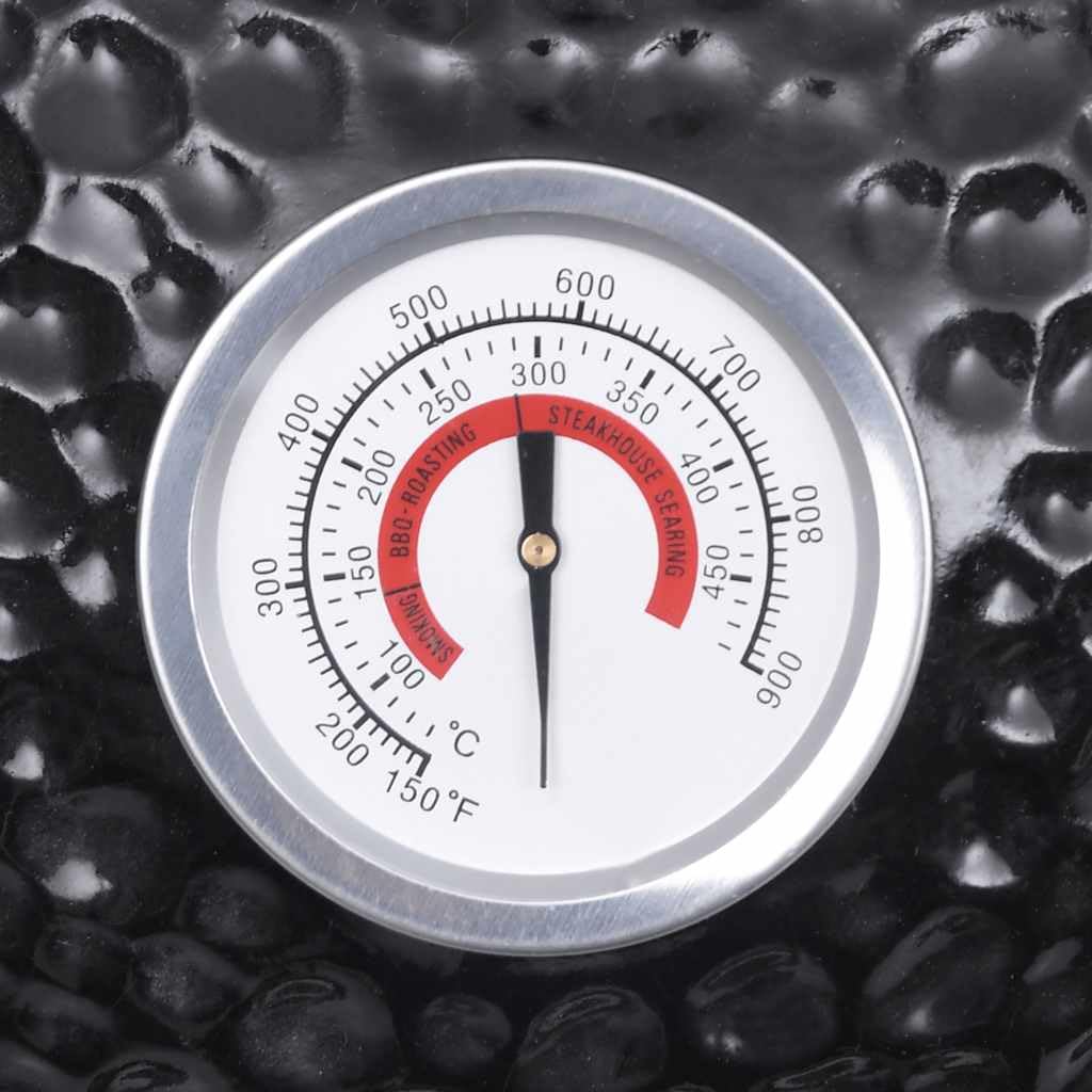 vidaXL Heim & Garten Kamado-Grill 56 cm Schwarz Keramik
