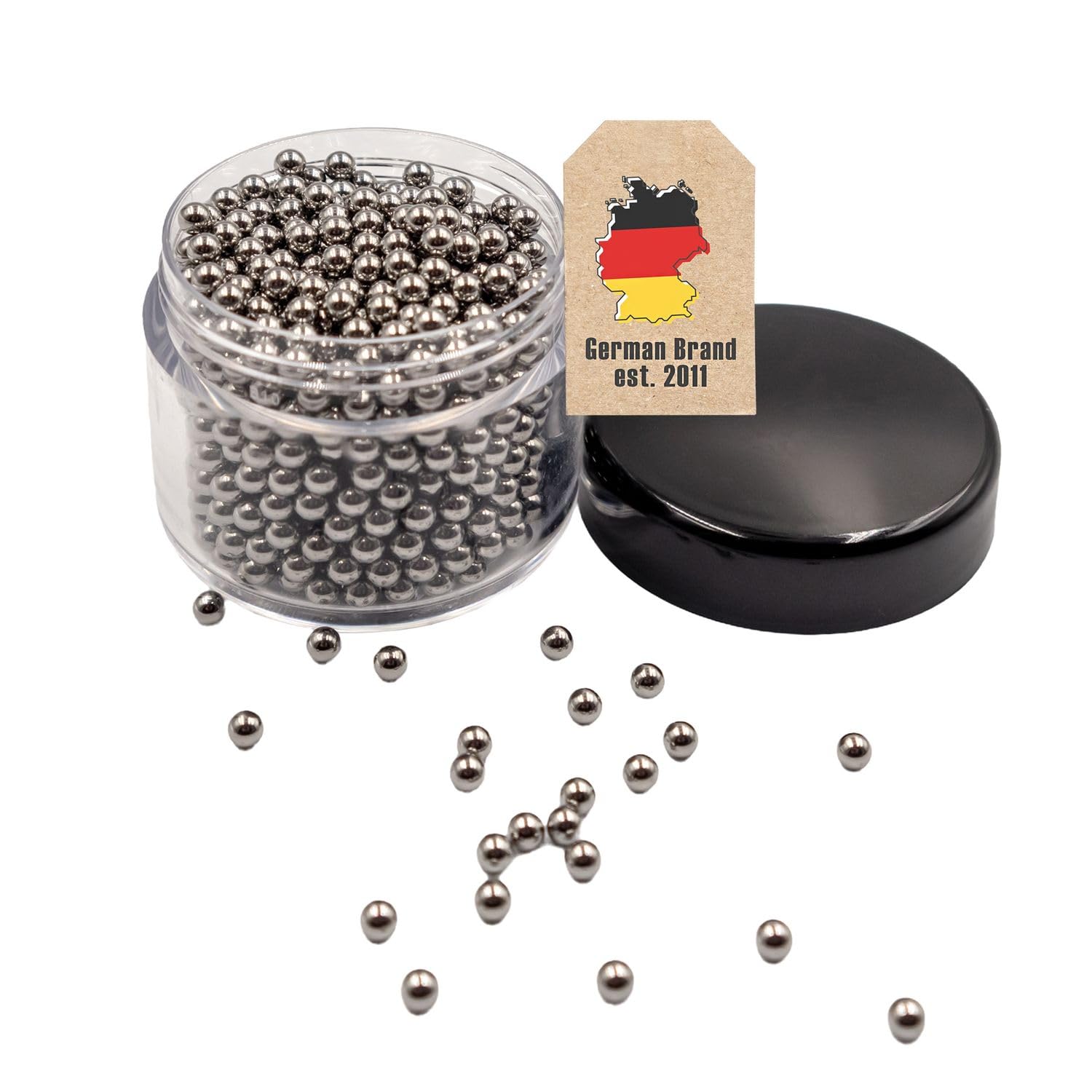 Intirilife Reinigungsperlen Edelstahl 3 mm 100 Stück