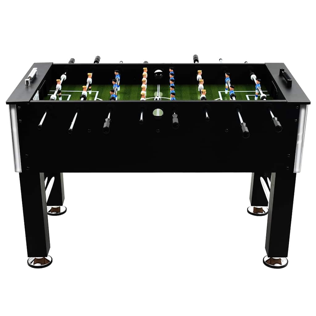 vidaXL Spielzeuge Tischkicker Fußballtisch Schwarz MDF