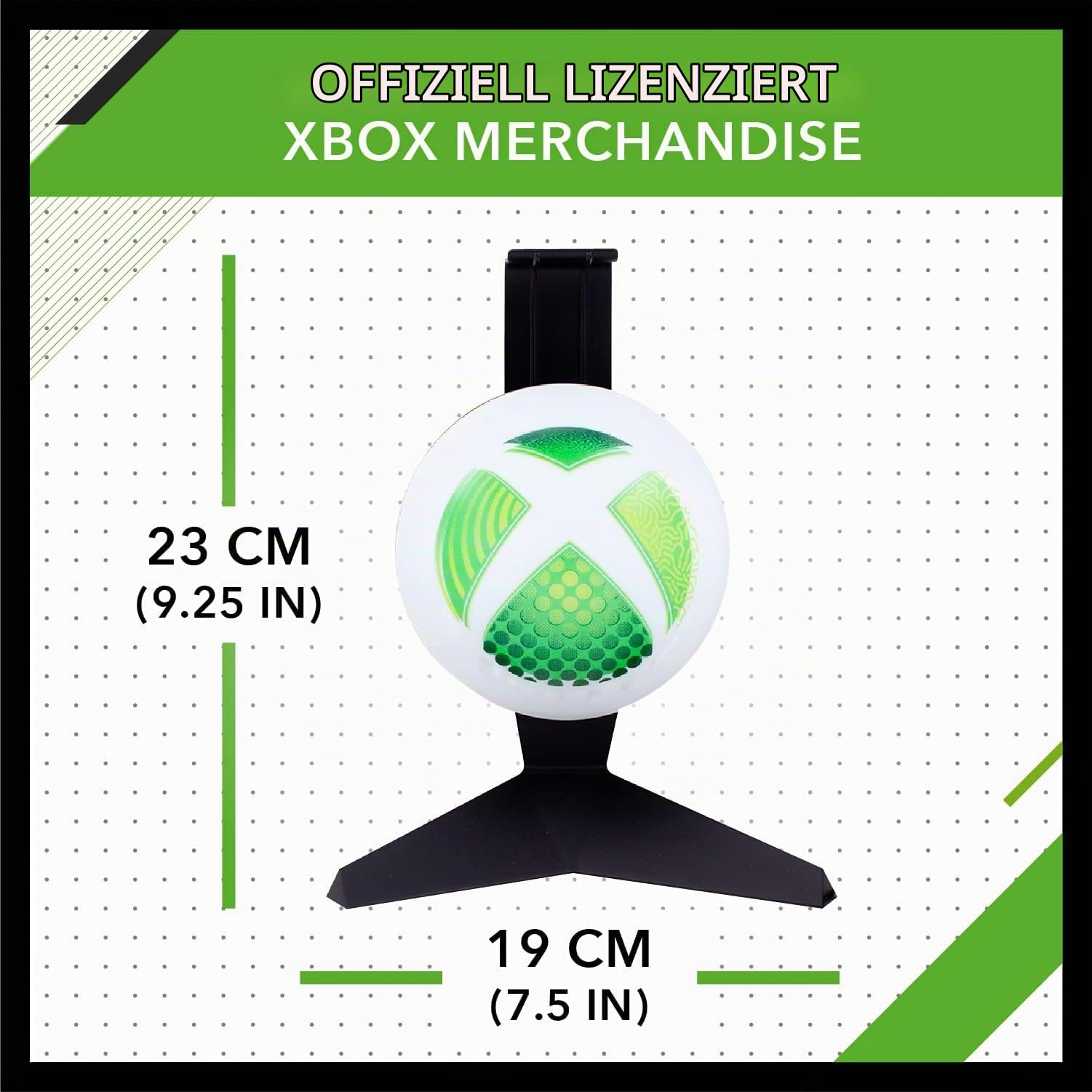 Paladone Lighting Xbox Headset-Ständer Licht USB grün