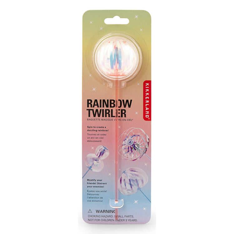 Kikkerland Home Rainbow Twirler Kreisel Regenbogen Spielzeug