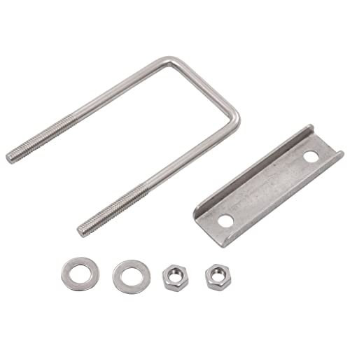 vidaXL Heim & Garten U-Bügel Zaunverbinder Edelstahl 60x40mm 25 Sets