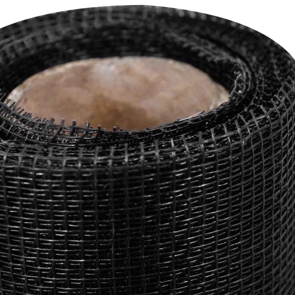 vidaXL Heim & Garten Fiberglas Fliegengitter 100x500cm Schwarz