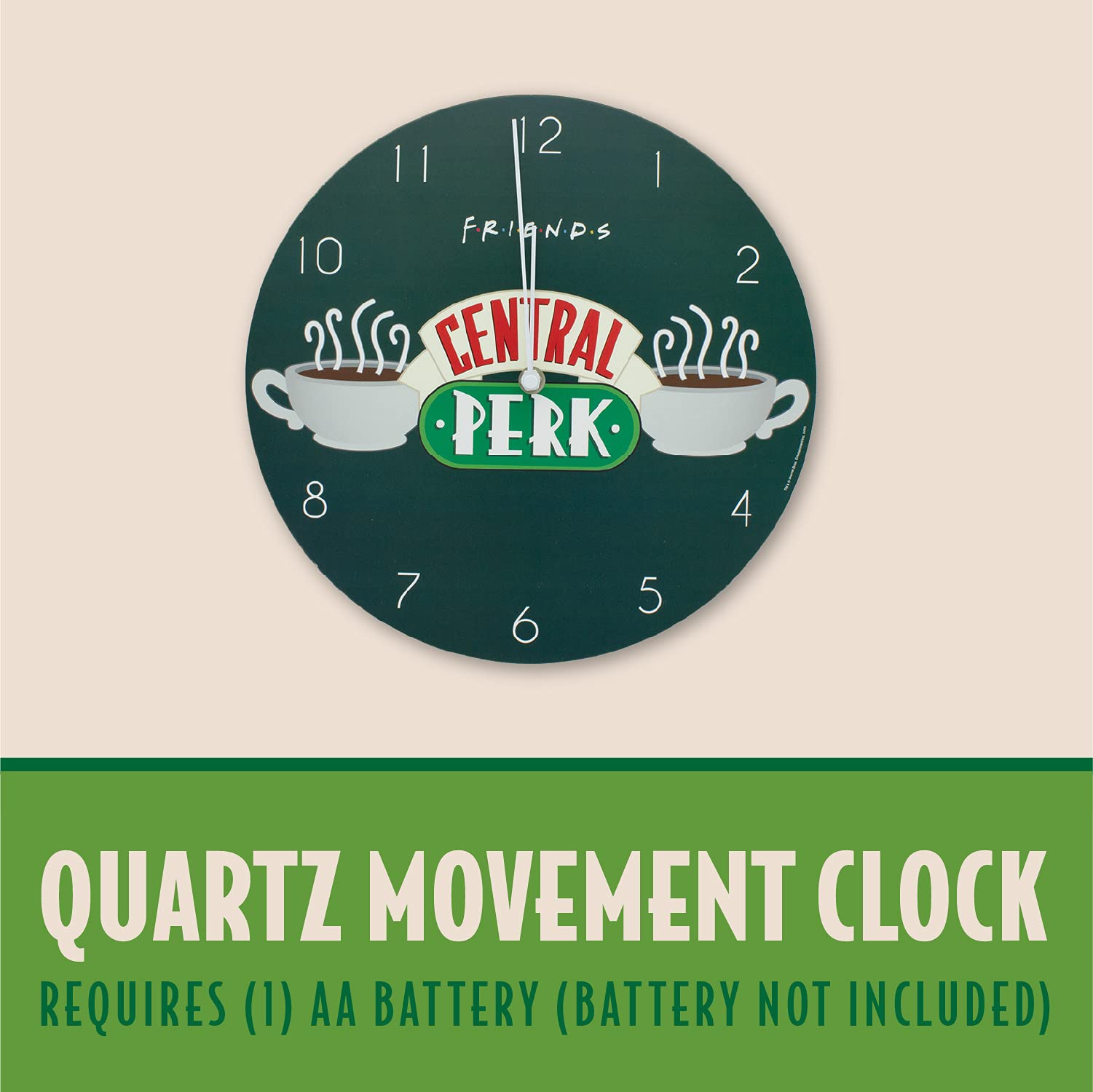 Paladone Homeware Central Perk Geschenkset Uhr Tuch Block