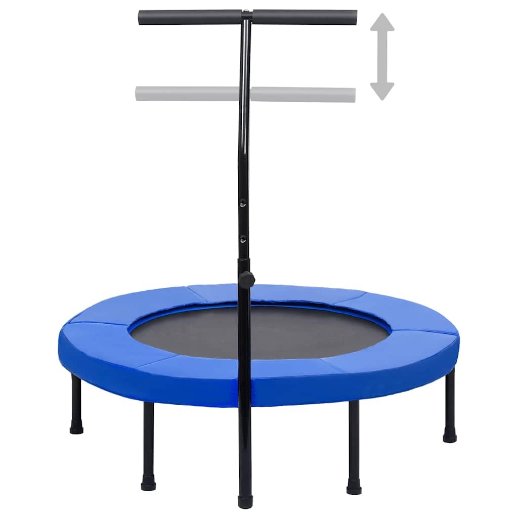 vidaXL Fitness Trampolin 102 cm mit Griff Minitrampolin Bungee