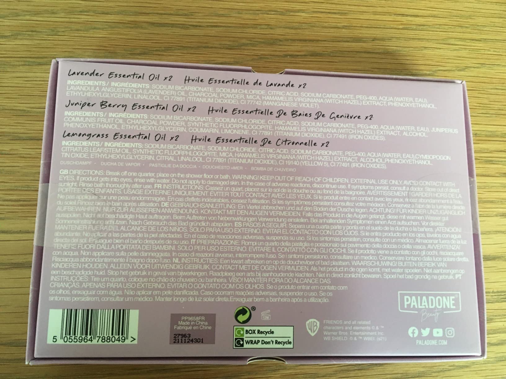 Paladone Friends Duschdampfer 6er Set Lavendel Duft