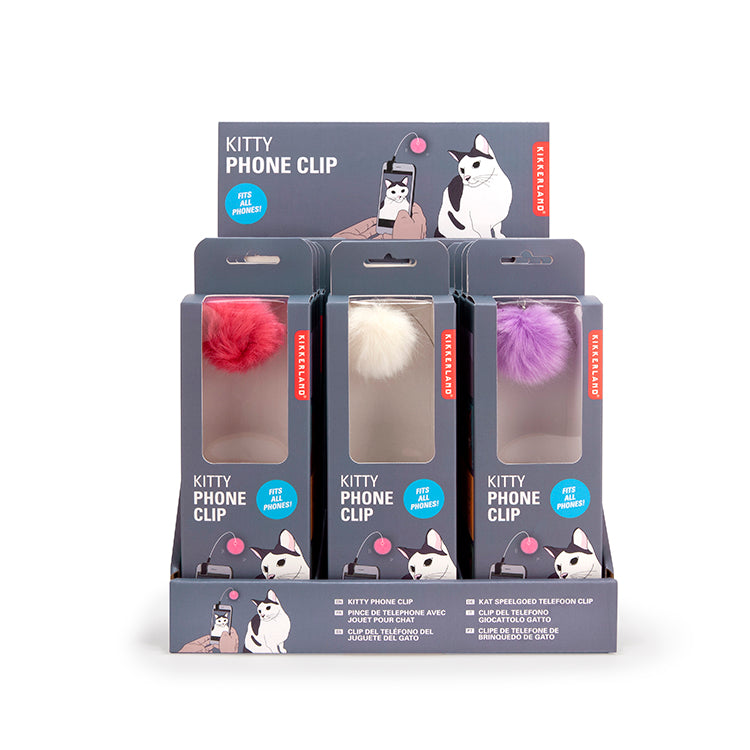 Kikkerland Tech & Stationery Kitty Phone Clip Handy-Spielzeug Katze