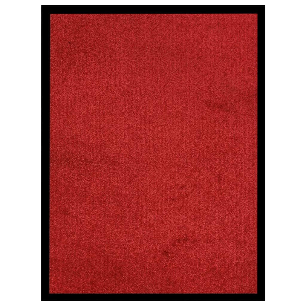 vidaXL Fußmatte Rot 40x60cm rutschfest Schmutzfangmatte