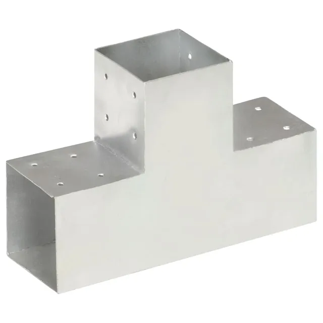 vidaXL Pfostenverbinder T-Form 101x101 mm Verzinkt Metall