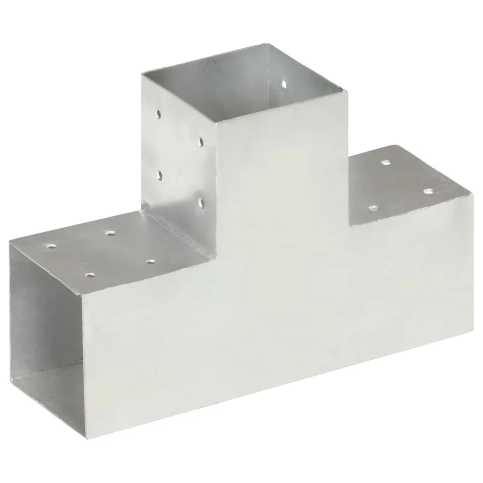 vidaXL Pfostenverbinder T-Form 101x101 mm Verzinkt Metall