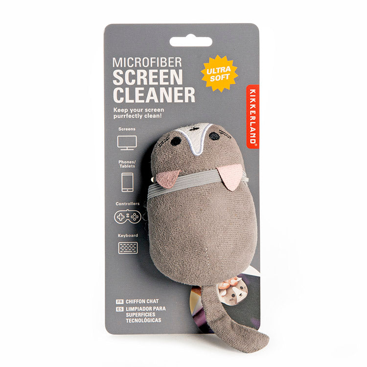 Kikkerland Microfiber Screen Cleaner Display Putztuch Katze