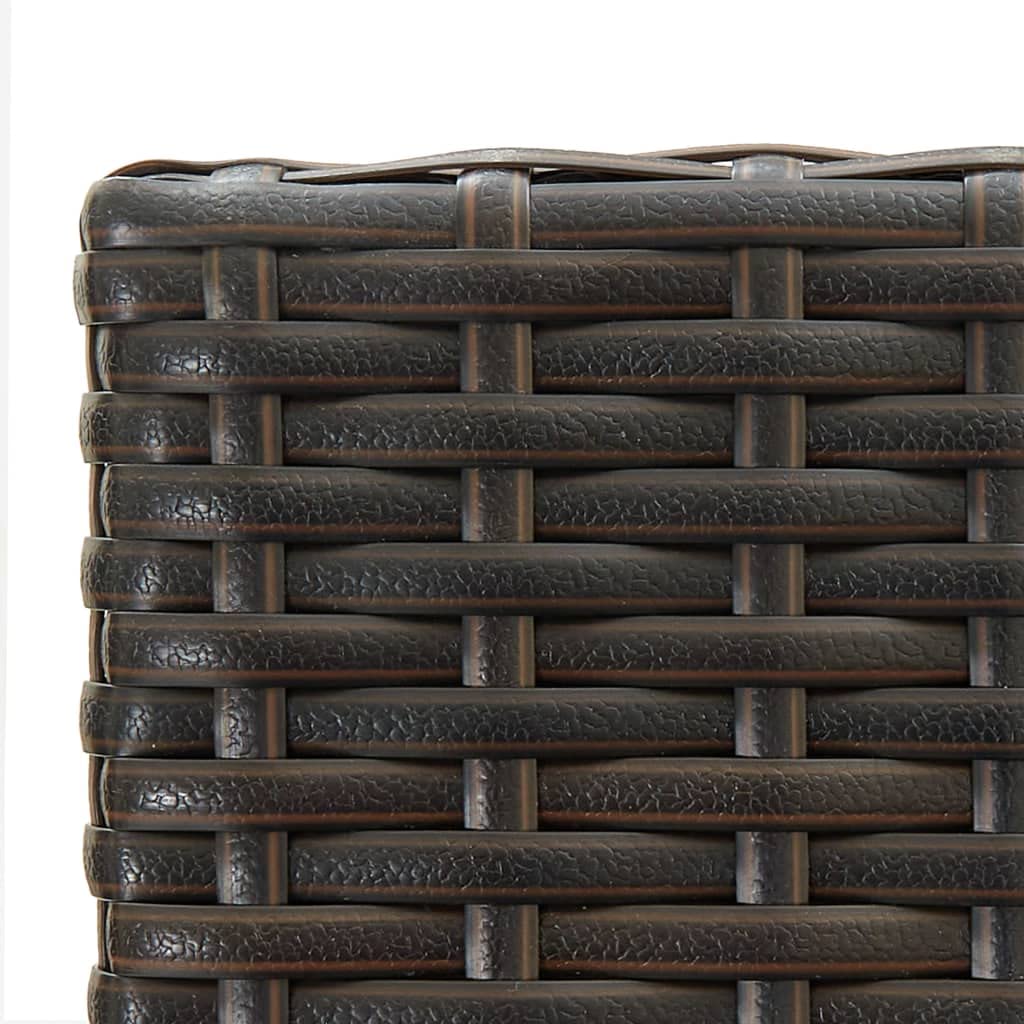 vidaXL Heim & Garten Gartenbar-Set 7-tlg braun Rattan