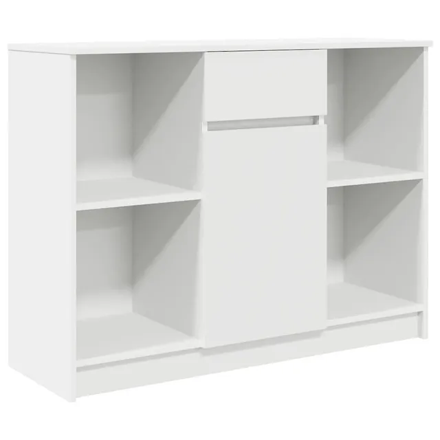 vidaXL Möbel Sideboard Weiß 101x35x76 cm mit Schublade