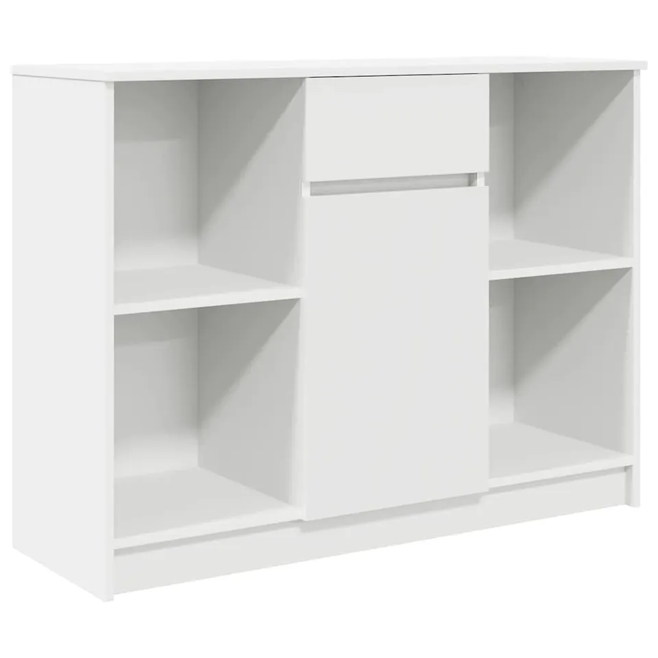 vidaXL Möbel Sideboard Weiß 101x35x76 cm mit Schublade