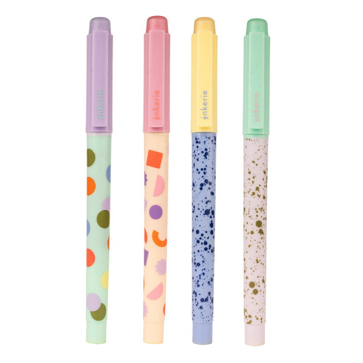 Kikkerland Erasable Highlighters Textmarker 4er radierbar