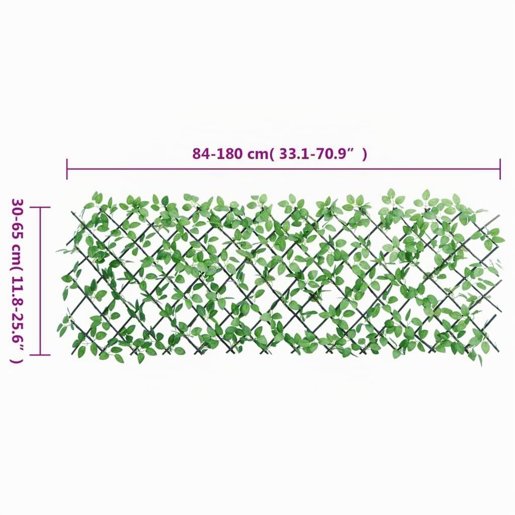 vidaXL Rankgitter Efeu erweiterbar 180x65 cm grün