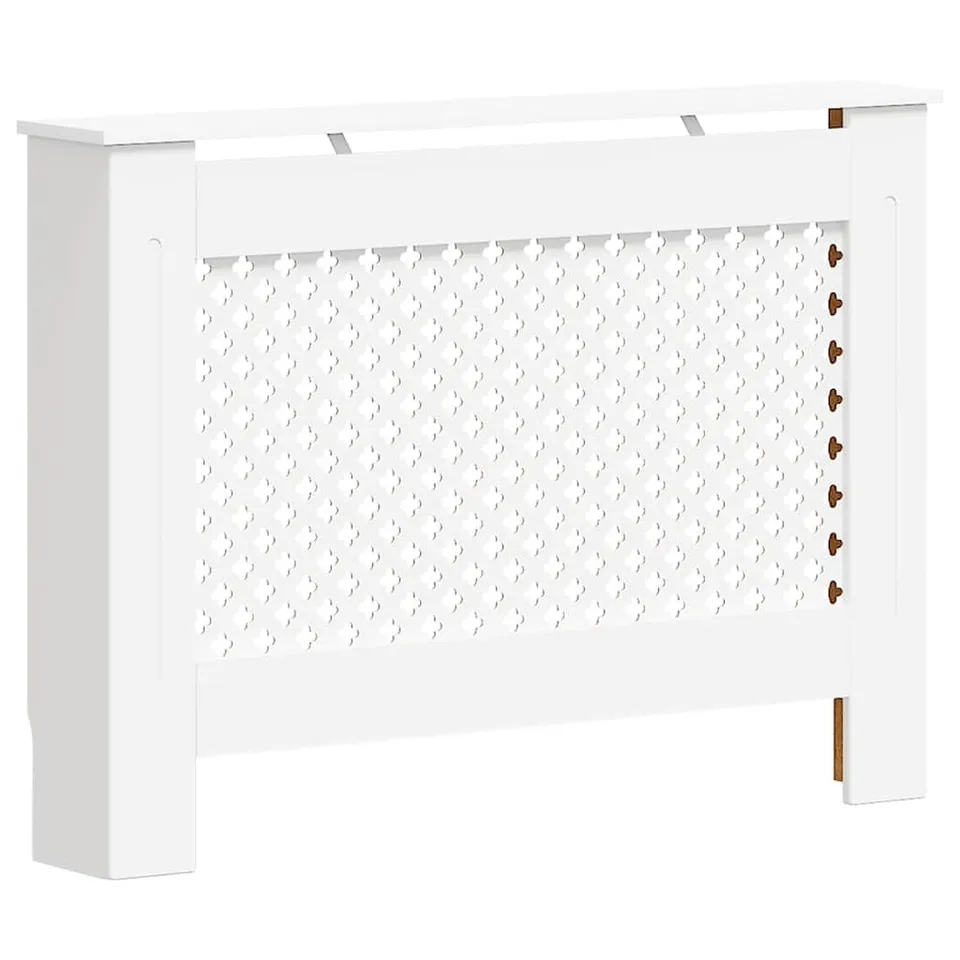 vidaXL Heizkörperabdeckung Weiß 112x19x81,5 cm MDF