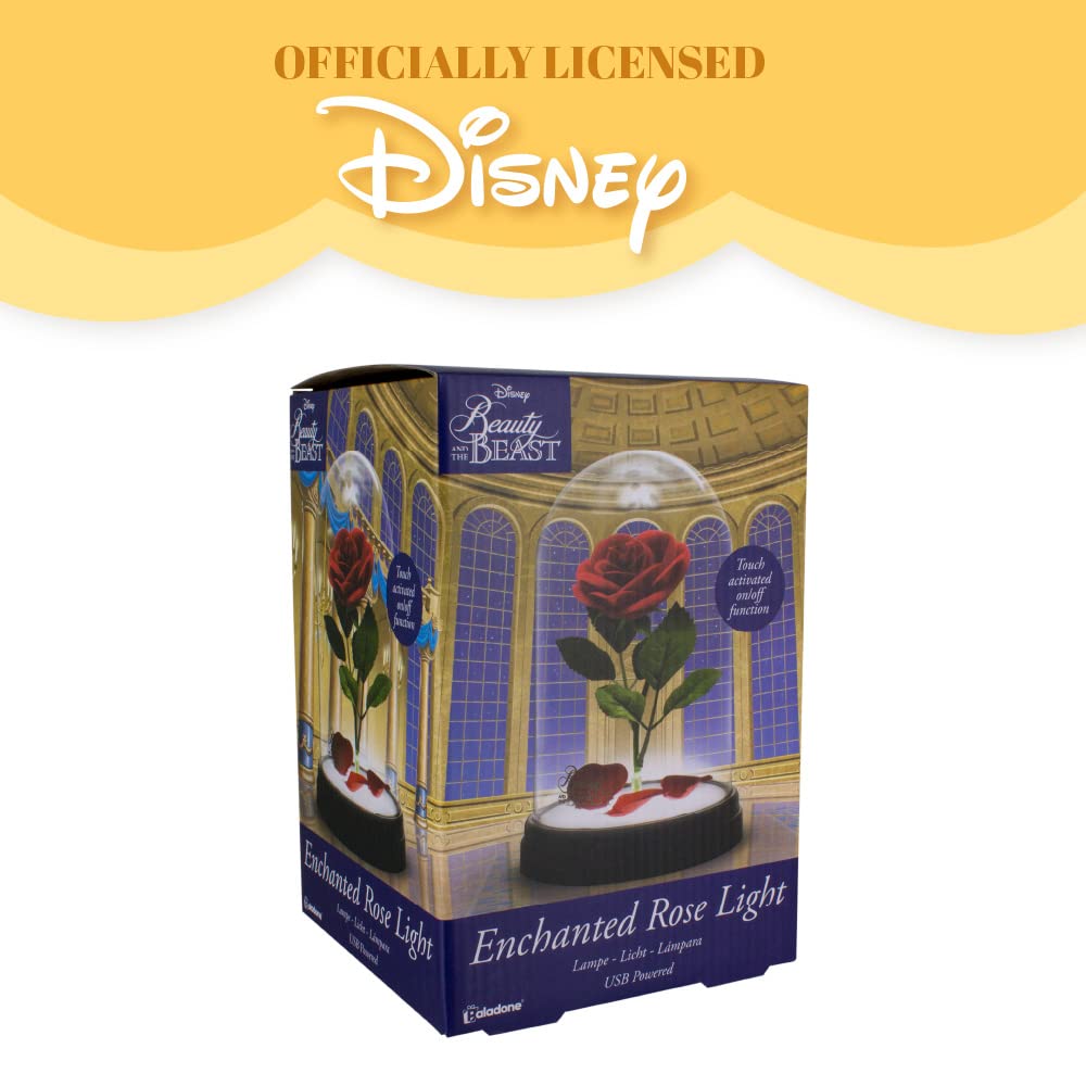 Paladone Disney Rose Lampe Touch USB Batterie Biest