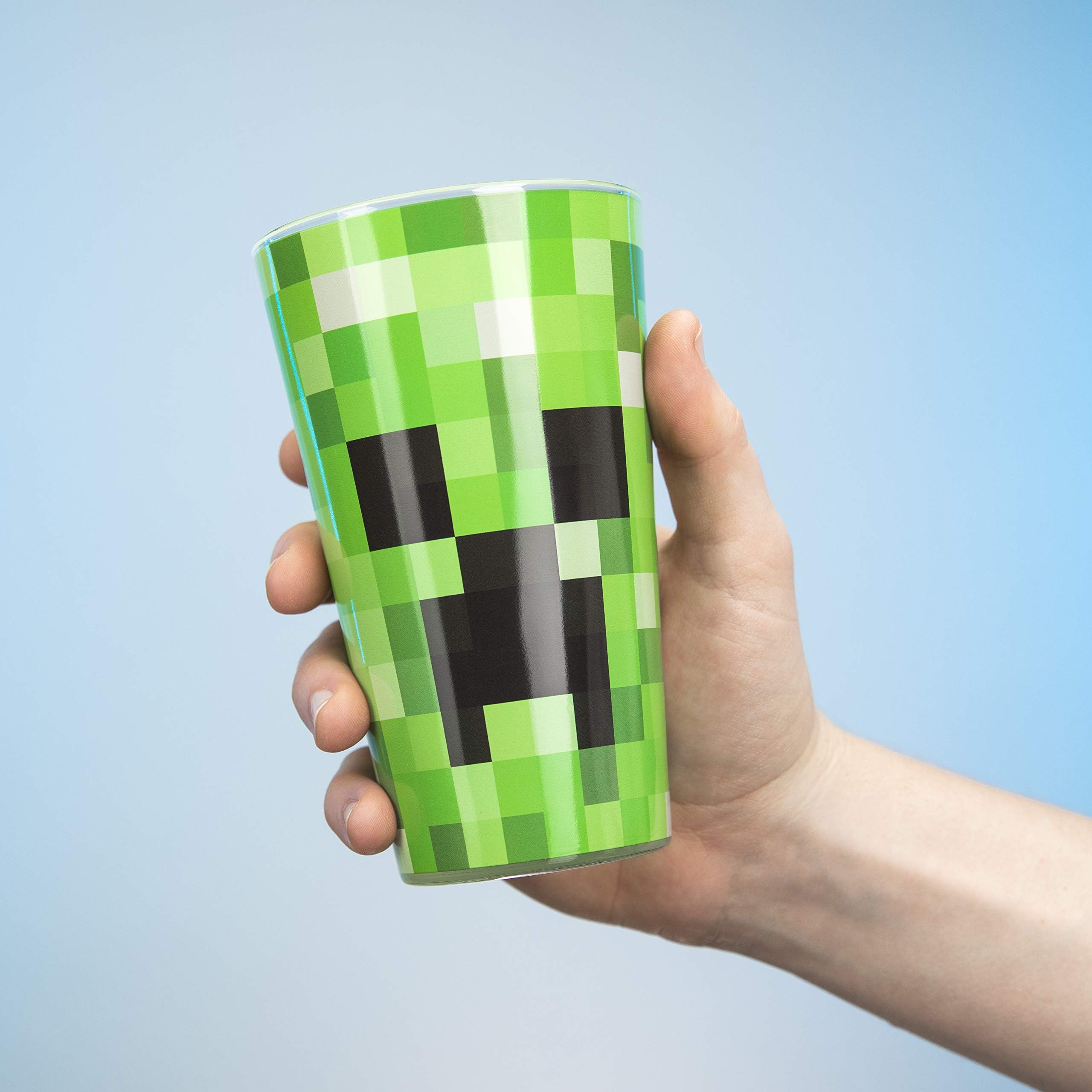 Paladone Minecraft Creeper Glasbecher 400 ml grün