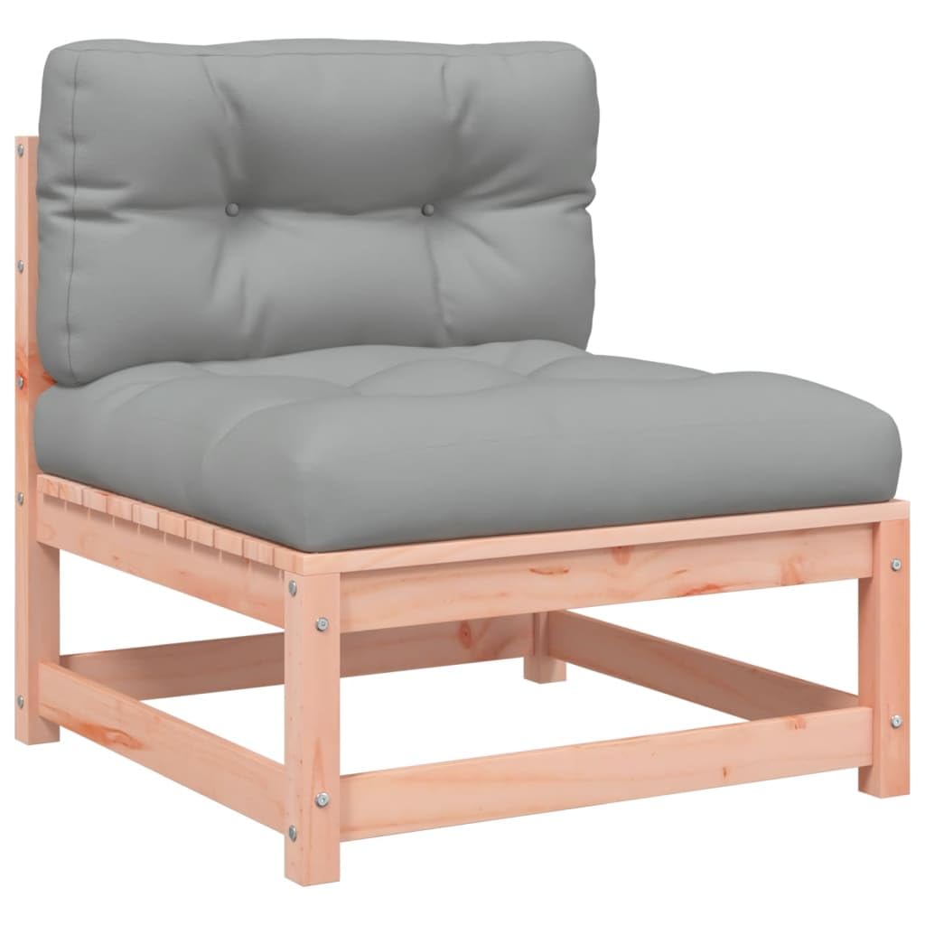 vidaXL Heim & Garten Gartensofa Douglasie ohne Armlehnen mit Hocker
