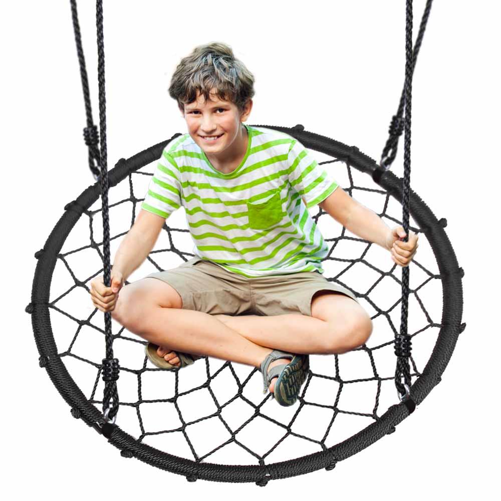 Serenelife Spider Swing Netzschaukel blau 100cm wasserdicht