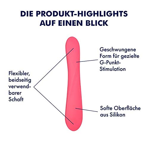 EIS Dildos G-Punkt-Dildo Silikon Rot 19 cm mit Silk-Touch