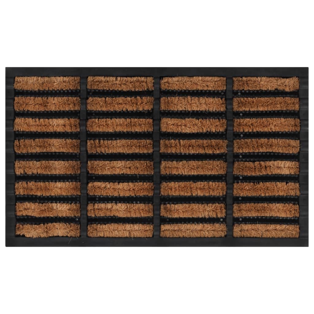 vidaXL Heim & Garten Fußmatte 45x75 cm rechteckig Kokos rutschfest