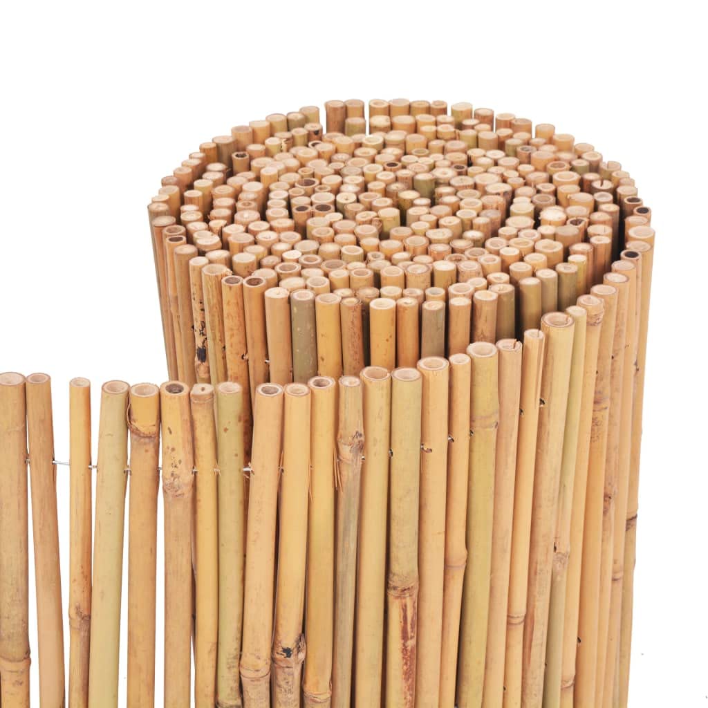 vidaXL Gartenzaun Bambus 500 x 30 cm Natur